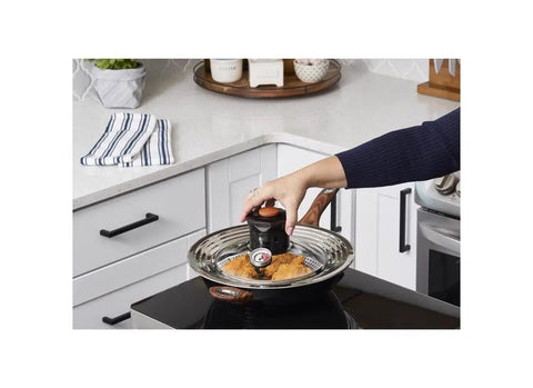 Turn Any Pan Into A Stove Top Air Fryer With The Crisper Lid And Expandable Tray No Sweat Fits 10 To 12 Inch Pots And Pans Works On Stovetop