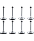 Heavy Duty Adjustable Leveling Feet 8 Pack Thick Carbon Steel Support Legs M16 X 200mm Thread With 2.4 Inch Base Diameter