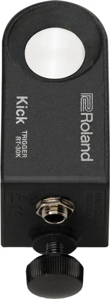 Roland Kick Trigger RT-30K for Plug And Play Acoustic Drum Trigger Bundle With 10ft Instrument Cable And Polishing Cloth