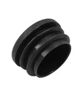 Four Pack One And A Quarter Inch Round Plastic Hole Plugs Black End Caps For Round Metal Tubes Floor Safe Glide Prevent Scratches