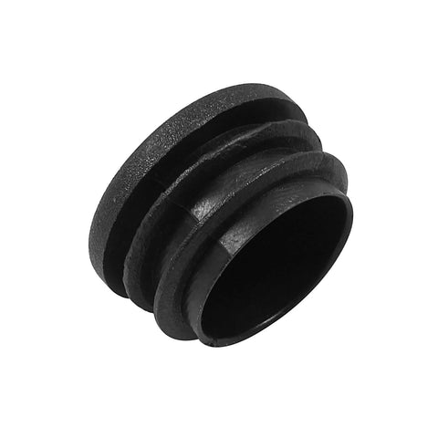 Four Pack One And A Quarter Inch Round Plastic Hole Plugs Black End Caps For Round Metal Tubes Floor Safe Glide Prevent Scratches