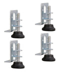 4 Pack Adjustable Furniture Leveling Feet With Carbon Steel Core And Nylon Caps Non Slip Pads for stability on uneven floors