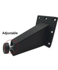 Adjustable Metal Furniture Legs Set Of 4 For Sofa Bed TV Cabinet Black Finish With Anti Wobble Silent Operation Wear Resistant