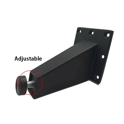 Adjustable Metal Furniture Legs Set Of 4 For Sofa Bed TV Cabinet Black Finish With Anti Wobble Silent Operation Wear Resistant