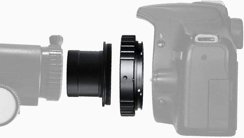 1.25 Inch Telescope T Adapter For Canon EOS DSLRs With Camera Adapter, All Metal 1.25 Inch T Mount, Built Like A Tank
