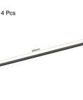 Ultra Lightweight Carbon Fiber Round Tube 6mm Exterior 4mm Inner Diameter 400mm Length 3K Matte Wrapped Finish For RC Airplanes Quadcopters Pack Of 4 Pieces shown at full length