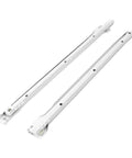 One Piece Bottom Mount Drawer Slide For Cabinets Beefy Powder Coated Metal Roller Slides 17mm Width Heavy Duty Cabinet Hardware