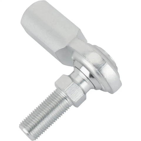Heavy Duty Steel One Half Inch Rh Female Heim Joint Rod End With Built In Hex Stud, zinc plated finish, for linkage fabrication.