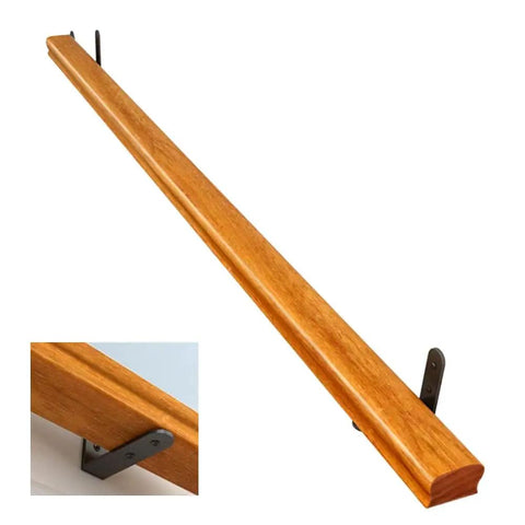 Built Tough Wall Mount Non Slip Stair Handrail And Balcony Banister Kit with heavy duty anti skid grip for indoor outdoor steps.