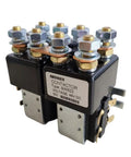 Top Shelf Sw822 Replacement Contactor 48V DC 100 Amps showing terminals, designed for heavy-duty industrial use.