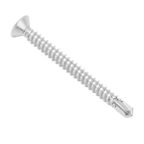 304 Stainless Cross Countersunk Head Screws With Fine Thread 50mm Drill Screws For Furniture Repairs And DIY Projects Works On Metal Wood And Plastic Rust Resistant Fastening M4.8-16