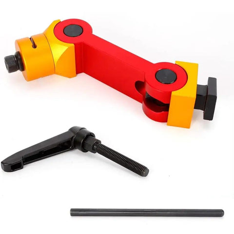 Built Tough Cnc Milling Vise Part Stop Locator Slick Adjustable Work Block For 5 Axis Tables Rock Solid Precision Table Mount Red Machining Shop Staple