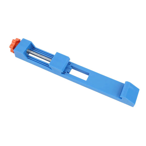 Jiawu Adjustable Circular Saw Base Guide Rail Lightweight Durable ABS Clamp for 4 To 6 Inch, blue modular base tool.