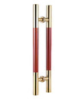 Push Pull Glass Door Handle For Barn And Wooden Doors Heavy Duty Durable Stainless Steel Round Tube Sliding Handle Indoor Outdoor Use Rust