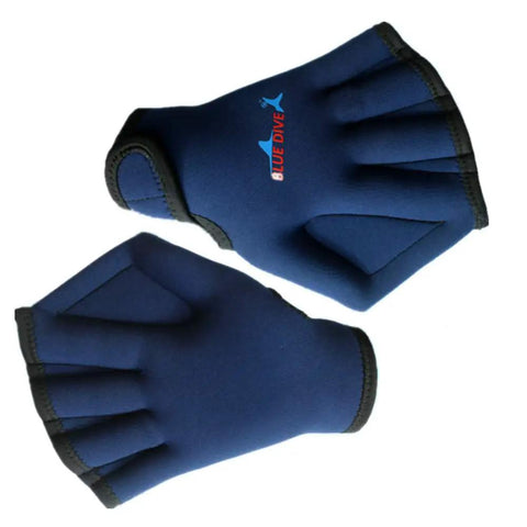 Webbed Swim Gloves For Water Training Neoprene Paddling Gloves With Adjustable Velcro Wrist Resistance Boost For Men Women Diving Snorkeling