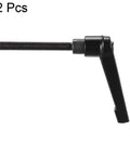Side view of M6 50mm Adjustable Clamping Lever With Push Button Ratchet And Locking Lever, matte black, 2 Pack