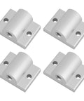 Set Of Four M12 Aluminum Caster Wheel Connectors For 5050 T Slot Extrusion, sturdy aluminum brackets for heavy loads.