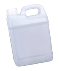 Heavy Duty HDPE Water Container With Handle And Lid Tamper Cover Reusable Storage Bottle for oils, shampoos, dyes shown in close-up view