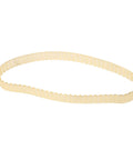 Top Shelf Mini Turn Belt 70 Teeth 9mm Width Durable Polyurethane Timing Strap Built Tough For Robotics Industrial Automation And Precision Gearboxes Quick Swap in yellow with a smooth surface.