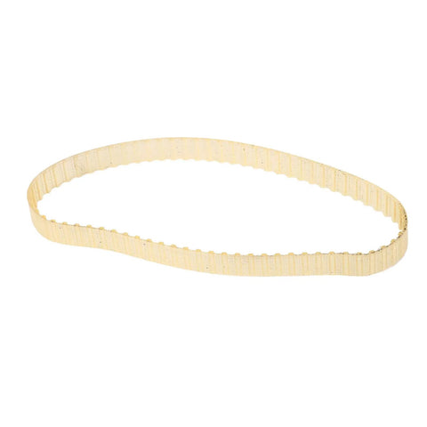 Top Shelf Mini Turn Belt 70 Teeth 9mm Width Durable Polyurethane Timing Strap Built Tough For Robotics Industrial Automation And Precision Gearboxes Quick Swap in yellow with a smooth surface.