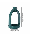 Portable Drill Press Mortising Attachment For Cutting Knockout Square Wood Joints Includes Interchangeable Reducer Sleeves Fits Most Shop Chucks Ready To Roll Straight Out Of The Box, green metal frame, 18.03 cm height.