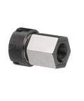 Hex ER32 Collet Block For CNC Machining Pro Grade Tool Steel Hardened And Ground To.0005 Flatness 1.75 X 1.75 X 2.8 In Upright View