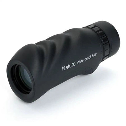 Nature 10x25 Monocular For Hiking And Wildlife Viewing Lightweight Travel Ready Tool For Birding On The Go With 10x Magnification And Bright 25mm Lens Built For Outdoor Adventures And Clear Distant Details, black waterproof 5.8" monocular