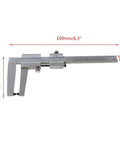 Upgraded 0-60mm Verniers Calipers Not-Digital Steel for Brake Disks Measuring Tool Easy Carry Measurer Verniers Calipers Digital displayed with measurements.