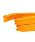 Close-up of lightweight tubeless bike tire inserts give solid puncture protection for mountain and road bikes fitting 2.3 to 2.5 inch tires.