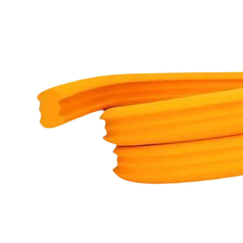 Close-up of lightweight tubeless bike tire inserts give solid puncture protection for mountain and road bikes fitting 2.3 to 2.5 inch tires.