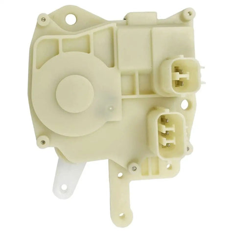 Heavy Duty Rear Left Door Lock Actuator Motor For Honda Civic 2001-2005 Easy Bolt On Install Kit Complete With Mounting Hardware Built Tough To Fix Bad Slams And Keep Your Ride Secure, beige plastic housing, connectors visible