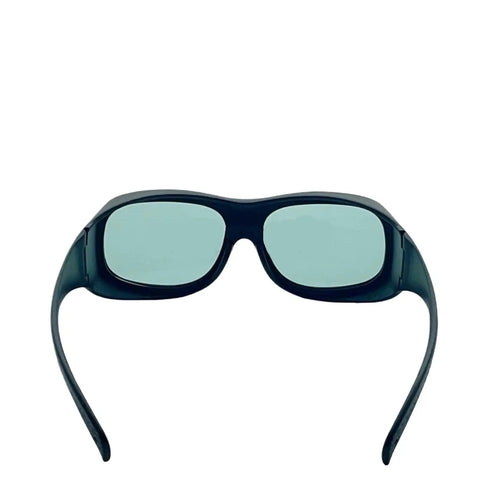Professional Industrial Safety Goggles Featuring Wide Spectrum Coverage And Thick Absorbing Mineral Glass Lens Built Dead Tough For All Day Grinds On Harsh Job Sites - front view with tinted lenses.