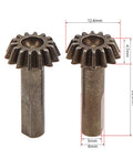 2 Pack Beefy Iron Bevel Gears For 1/10 Scale RC Crawler, Tough Replacement Parts For Off Road RC Cars, High Precision, Long Lasting Gear Set