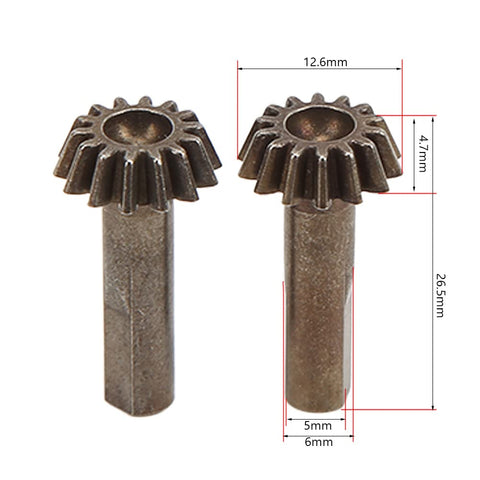 2 Pack Beefy Iron Bevel Gears For 1/10 Scale RC Crawler, Tough Replacement Parts For Off Road RC Cars, High Precision, Long Lasting Gear Set