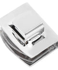 Premium Copper Glass Door Latch Bolt For Bathroom And Sliding Doors Rock Solid Safety Lock With No Sweat 4Mm Drill Install Top Shelf Hardware Accessory For Secure Home Upgrades, chrome finish view.