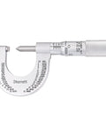 Screw Thread Micrometer With One Piece Spindle Satin Chrome Finish And Advanced Sleeve Design Quick And Easy Adjustment From Zero To One Inch Range One Thousandth Inch Graduation Precision Machining Tool For Pros Model 575BP