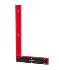 Pro Grade Aluminum Woodworking Square For Layout And Joinery Self Standing With Shoulder Lip And Laser Engraved Scales 24 Inch