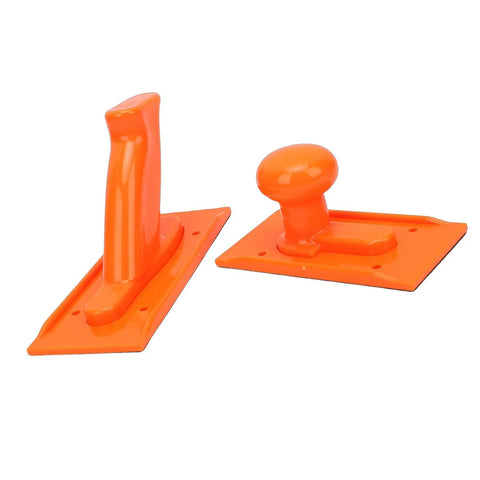 Two Pack High Strength Push Sticks Orange For Table Saw Router Jointer Non Slip Wear Proof Safety Blocks For Woodworking Heavy Duty Grip Durable ABS