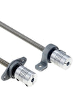 Heavy Duty Ball Screw With Nut Machine Parts T10 Lead Screw 10mm Diameter Trapezoidal Nut Set And Holder Vertical Kit For CNC Router Projects At 900mm Length, 10mm coupling set