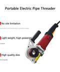 Heavy Duty Handheld Electric Pipe Threader With A Badass 2000W Motor For Smooth Snapfree Threading, showing features and easy operation.