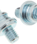 Heavy Duty Side Battery Terminal Bolts 3/8 16 Thread 1 1/8 Inch Long Straight Swap Genuine Steel Pair Universal Fit For Trucks, shiny steel bolts.