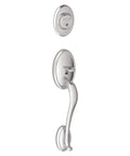 Wakefield Exterior Handleset With Deadbolt Matte Black Exterior Half Only, Requires F59 To Complete Set polished silver view