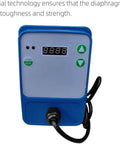 Front view of Mini Metering Dosing Pump For Water Treatment, featuring a digital frequency display and control buttons.