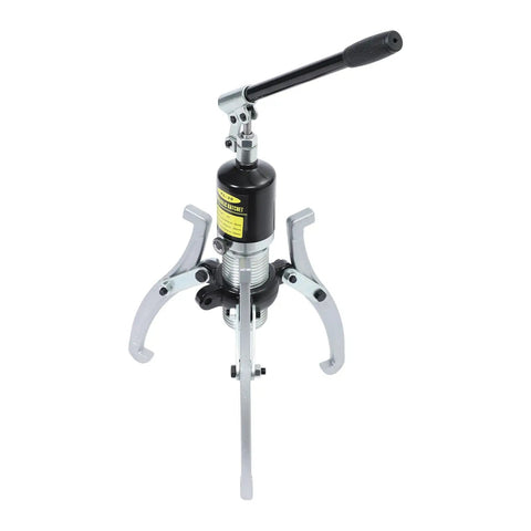 Heavy Duty 20 Ton Hydraulic Gear Puller 3 Jaw Bearing Extractor with a sturdy steel build and fluid lever action.