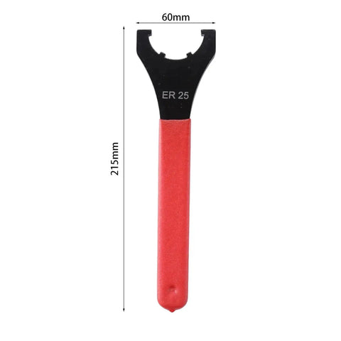 Premium Alloy Steel ER Collet Chuck Holder Set With Spanner Wrench showing spanner tool for CNC milling and lathe machining.