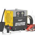 Heavy Duty Smoke Machine Leak Detector With Built In Pump Tracks Down Sneaky Automotive And Home Leaks In Thirty Seconds For Quick Under The Hood Repairs, shown with tubes and attachments.