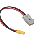 Straight Up Reliable 50 Amp Adapter Cable Linking SB50 To XT90 Plugs 10 Awg Tinned Copper Core 600 Volt Fire Resistant Jacket 30 Cm Solar Evehicle Battery Hookup Wire