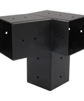 Heavy Duty Slanted Roof Pergola Brackets Wall Mount Kit For 4x4 Wood Posts With Hardware 3 Way And Unidirectional Steel Support