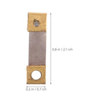 Old School Pendulum Suspension Spring Replacement Kit for Vintage Grandfather Clocks, showing brass and steel components, 0.8x0.2 inch