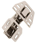 Self Closing Spring Loaded Gate And Cabinet Door Hinge In 316 Cold Rolled Steel Built Tough No Fuss One Piece Hinge angle view